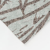 tropisches nahtloses Muster Fleecedecke (Ecke)