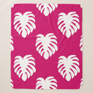 Tropisches nahtloses Muster mit Monstera. Kunst,Hi Sherpadecke