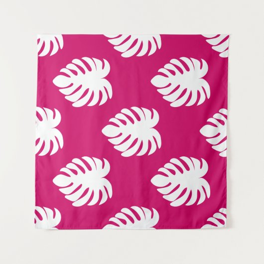 Tropisches nahtloses Muster mit Monsterie. Kunst,R Wandteppich (Vorderseite (Horizontal))