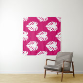 Tropisches nahtloses Muster mit Monsterie. Kunst,R Wandteppich (Beispiel (Horizontal))