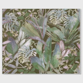 tropisches nahtloses Muster mit tropischen Blume,  Geschenkpapier (Flach)