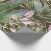 tropisches nahtloses Muster mit tropischen Blume,  Geschenkpapier (Ecke)