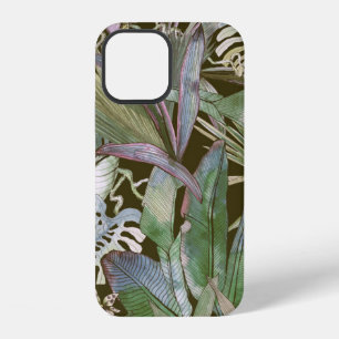 Tropisches nahtloses Muster mit tropischen Blumen, iPhone 12 Hülle
