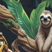 Tropisches Naturparadies Tapete (Naht)