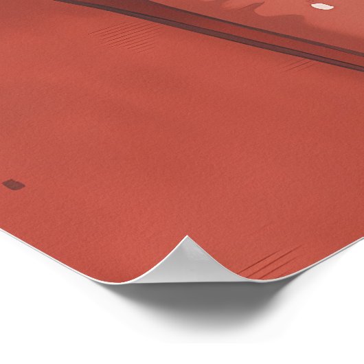 Tropisches Nickerchen: Gemütliche Katze im Dschung Poster (Ecke)