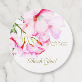 Tropisches Oasis Rosa grünes hawaiianisches Brautp Geschenkanhänger