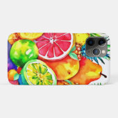 Tropisches Obst Cartoon Kunst Case-Mate iPhone Hülle (Rückseite (Horizontal))