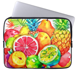 Tropisches Obst Cartoon Kunst Laptopschutzhülle