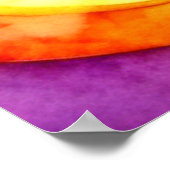 Tropisches Obst Cartoon Kunst Poster (Ecke)