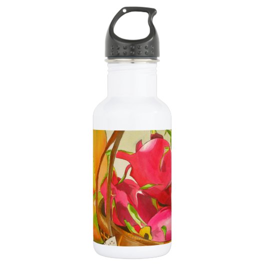 Tropisches Obst Edelstahlflasche (Vorderseite)