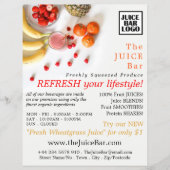 Tropisches Obst, Juice Bar Advertising Flyer (Vorne)