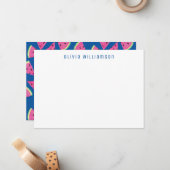 Tropisches Obst Mitteilungskarte (Vorderseite/Rückseite Beispiel)