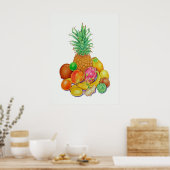 Tropisches Obst Poster (Küche)