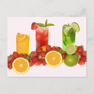 Tropisches Obst Postkarte