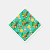 Tropisches Obst Serviette (Ecke)