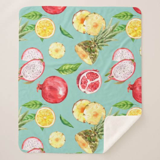 Tropisches Obst Sherpadecke (Vorderseite)