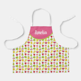 Tropisches Obst so Niedlich, Ihren Namen hinzufüge Schürze