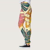 Tropisches Obst: Vibranntes Muster Leggings (Links)