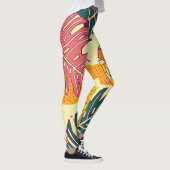 Tropisches Obst: Vibranntes Muster Leggings (Rechts)