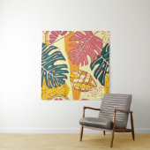 Tropisches Obst: Vibranntes Muster Wandteppich (Beispiel (Horizontal))