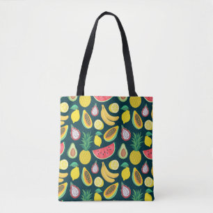 Tropisches Obst Vintages Muster Bliss Tasche