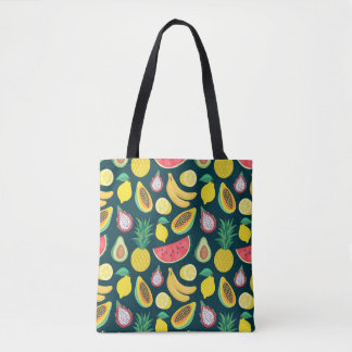 Tropisches Obst Vintages Muster Bliss Tasche