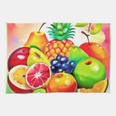 Tropisches Obstsortiment Geschirrtuch (Horizontal)
