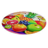 Tropisches Obstsortiment Schneidebrett (Ecke)