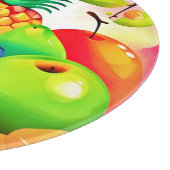 Tropisches Obstsortiment Schneidebrett (Ecke)