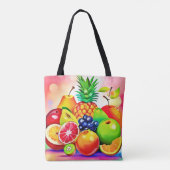Tropisches Obstsortiment Tasche (Rückseite)