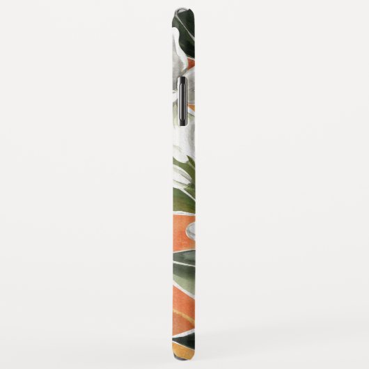 Tropisches Orange & Blume Wasserfarbmuster Case-Mate iPhone Hülle (Hinten/Rechts)