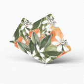 Tropisches Orange & Blume Wasserfarbmuster Spielkarten