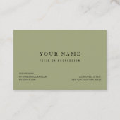 Tropisches Orange & Blume Wasserfarbmuster Visitenkarte (Rückseite)