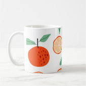 TROPISCHES Orangenzitrusmuster Kaffeetasse (Links)