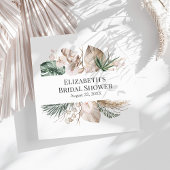 Tropisches Orchid-Brautparty Monstera Serviette
