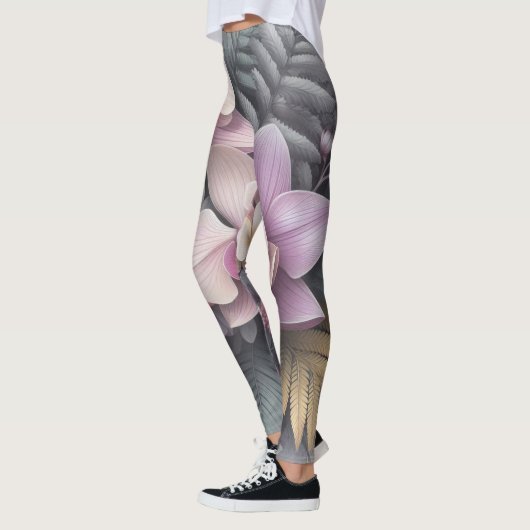 Tropisches Orchid Elegante Leggings (Links)