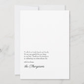 Tropisches Orchid-Foto Dankeskarte (Rückseite)