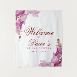 Tropisches Orchid-Foto Wandteppich