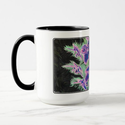 "Tropisches Orchid"-Gemälde auf einem Tasse (Links)