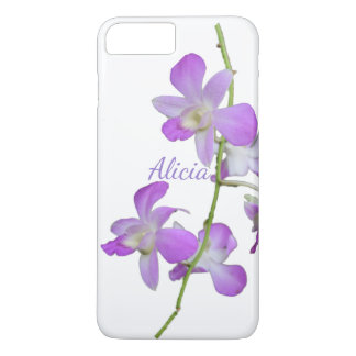 Tropisches Orchid lila weiß iPhone 8 Plus/7 Plus Hülle