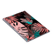 Tropisches Orchid Wasserfarbe Nahtloses Muster Notizblock (Rechte Seite)