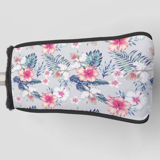 Tropisches Orchideenmuster Golf Headcover (Vorderseite)