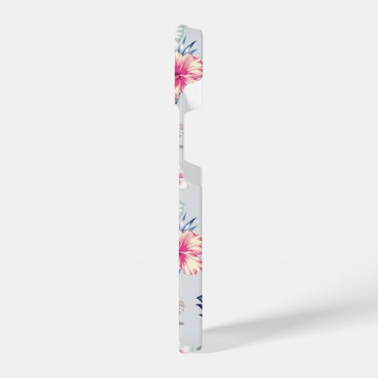 Tropisches Orchideenmuster iPhone Hülle (Linke Seite)