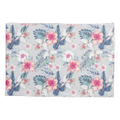 Tropisches Orchideenmuster Kissenbezug (Rückseite)