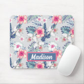 Tropisches Orchideenmuster Mousepad (Mit Mouse)