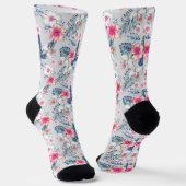 Tropisches Orchideenmuster Socken (Gewinkelt)