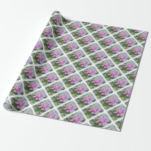 TROPISCHES ORCHIDEPAPIER GESCHENKPAPIER (Ungerollt)