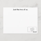 Tropisches Paar Postkarte (Rückseite)