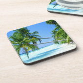 Tropisches Palm Beach! Untersetzer (Linke Seite)
