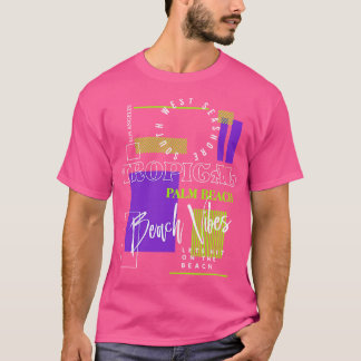 Tropisches Palm Beach Vibes T-Shirt